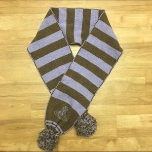 Vivienne Westwood Women's Striped Pom Pom Scarf